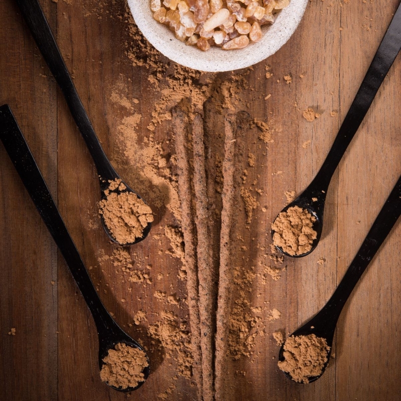 Sandalwood & Frankincense Incense - handcrafted natural incense sticks - packaging and design