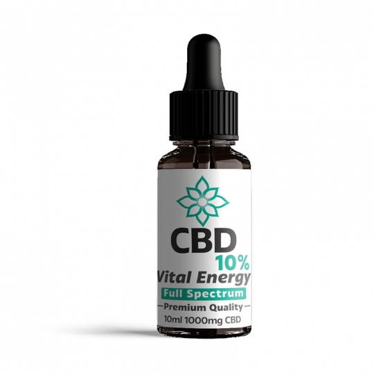 CBD olie 10% - Vital Energy Full Spectrum Co2 Extract