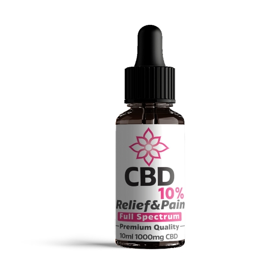 CBD olie 10% Relief & Pain CO2 Extract