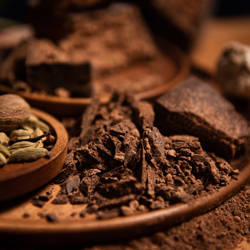 100% Raw Cacao Paste - Peru &bull; Native Criollo 500 gr - unroasted ceremonial grade cacao paste - product overview