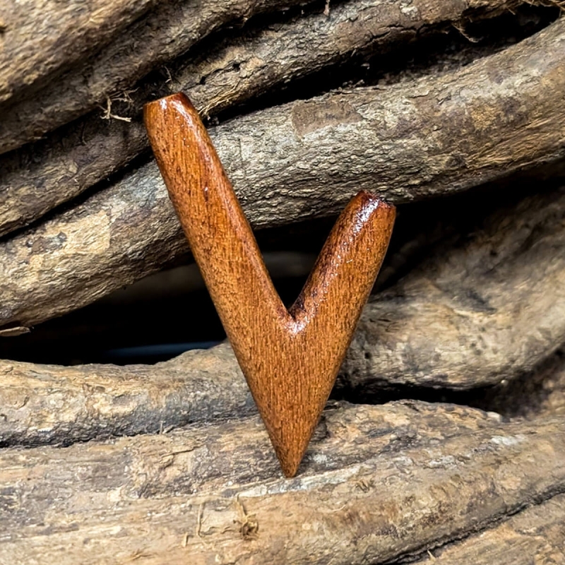 Kuripe Applicator - Meranti - handcrafted rap&eacute; self-applicator