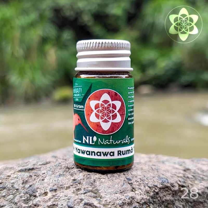 28 Ruma Tsunu Rap&eacute; - ceremonieel kruidenpoeder - detailfoto ceremonieel poeder