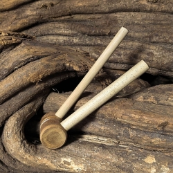 Adjustable Kuripe - Tepi - handcrafted rap&eacute; self-applicator - mouthpiece close-up