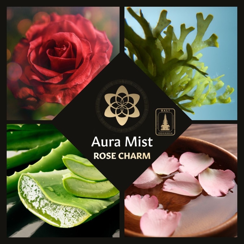 Aura Spray - Rose Charm - essential oil blend for aromatherapy - product overview