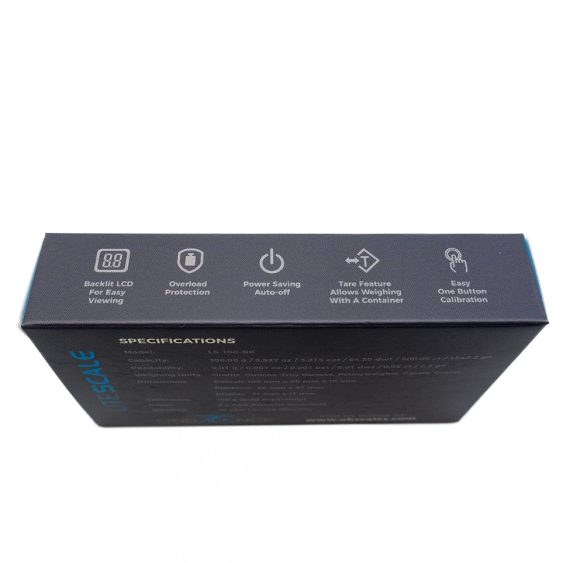 On Balance SL-100 Scale - 100gr x 0.01gr - digital precision scale - packaging view