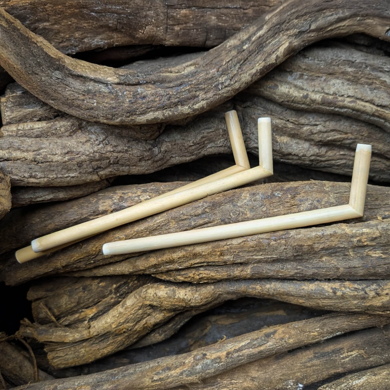 Tepi Applicator Bamboo short - handcrafted rap&eacute; partner applicator - side view