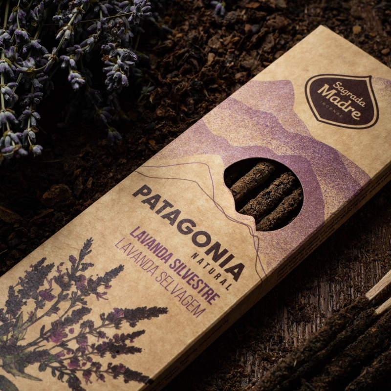 Silver Lavender - Patagonia Incense - artisanal Argentinian incense sticks - packaging and design