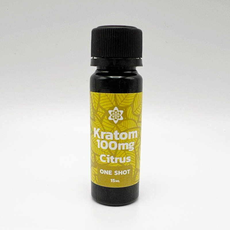 Kratom Shots 100 mg Caffeine-Free - Citrus - concentrated Mitragyna Speciosa extract