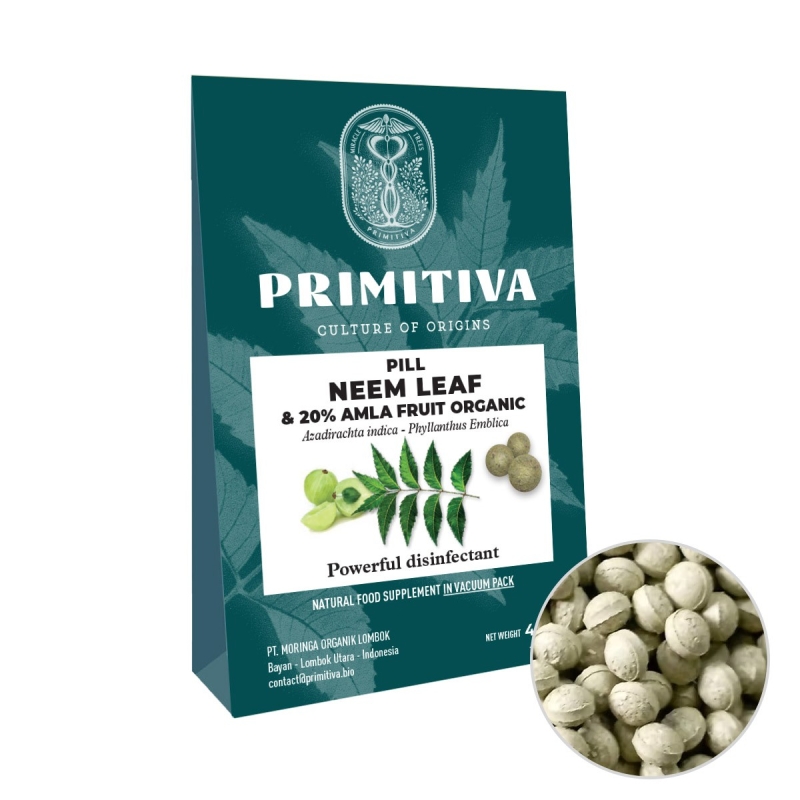 Neem & Amla - Primitiva Pills (45g) - Indonesische kruidencapsules Neem & Amla - Primitiva Pills (45g) - Indonesische kruidencapsules
