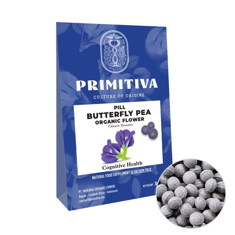 Butterfly Pea Flower - Primitiva Pills (45g) - Indonesian herbal capsules Butterfly Pea Flower - Primitiva Pills (45g) - Indonesian herbal capsules