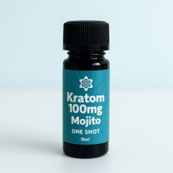 Kratom Shots 100 mg Met Cafeïne - Mojito - vloeibaar Mitragyna Speciosa concentraat