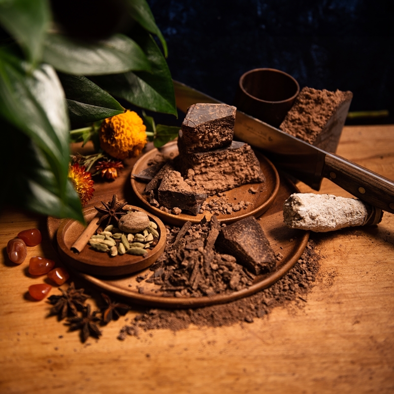 100% Raw Cacao Paste Peru &bull; Native Criollo (5kg) - unroasted ceremonial grade cacao paste - texture and color