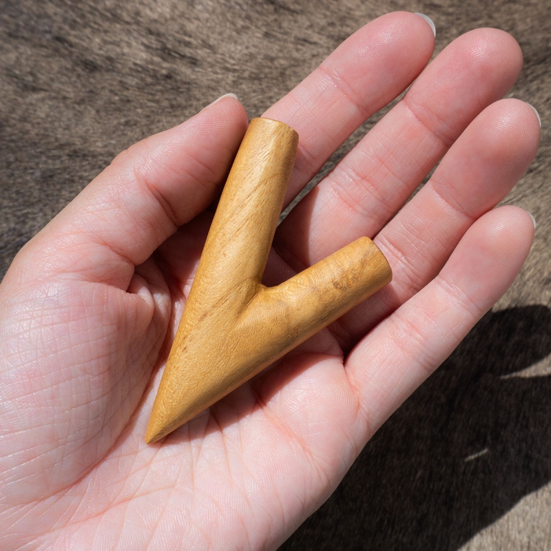 Kuripe Applicator - Jati - handcrafted rap&eacute; self-applicator