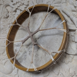Authentic Shamanic Drum 40cm - 3 - handcrafted ceremonial instrument Authentic Shamanic Drum 40cm - 3 - handcrafted ceremonial instrument