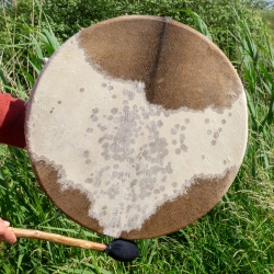 Authentieke Shamanic Drum 50cm - 6 - handgemaakt ceremonieel instrument