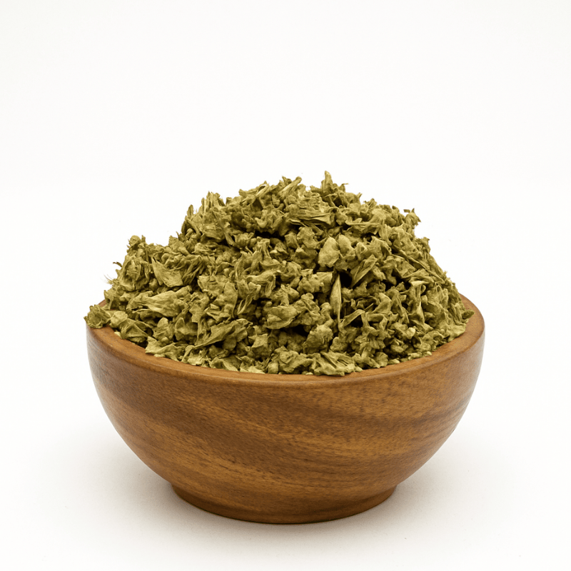 MellowMix - Marshmallow & Kratom Smokable Blend - finely ground Mitragyna Speciosa powder - powder texture and color