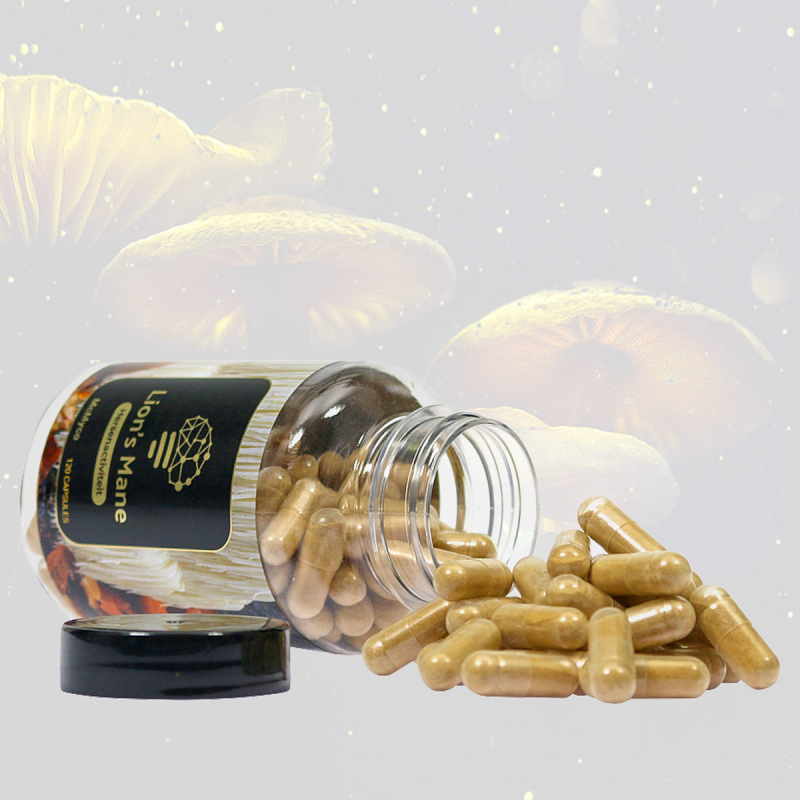 Lion's Mane Paddenstoel Extract (120 caps) - medicinaal paddenstoelextract capsules - productoverzicht Lion's Mane Paddenstoel Extract (120 caps) - medicinaal paddenstoelextract capsules - productoverzicht