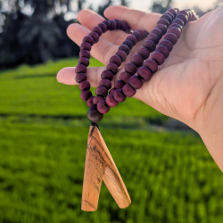 Mala Kuripe - Kayu Kopi - handcrafted rap&eacute; self-applicator - side view craftsmanship