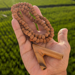 Mala Kuripe - Rudraksha - handcrafted rap&eacute; self-applicator