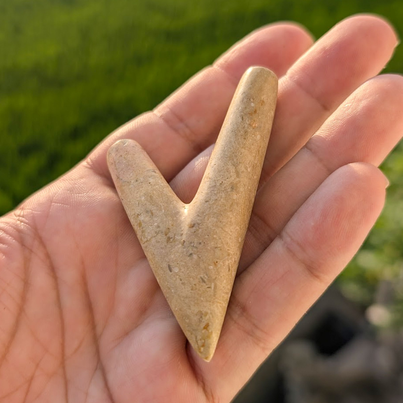 Edelsteen Kuripe - Bruine Onyx - handgemaakte rapé zelfapplicator Edelsteen Kuripe - Bruine Onyx - handgemaakte rapé zelfapplicator