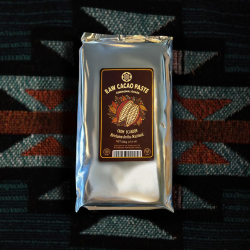 Ceremonial Cacao - Ecuador &bull; Fine Aroma - unroasted ceremonial grade cacao paste - packaging detail