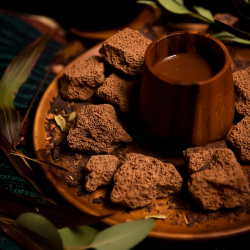 Ceremonial Cacao - Mexico • Trinitario - unroasted ceremonial grade cacao paste - texture and color Ceremonial Cacao - Mexico • Trinitario - unroasted ceremonial grade cacao paste - texture and color