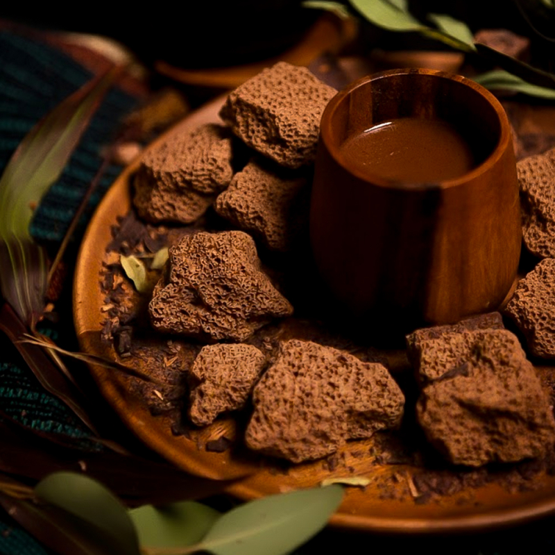 Ceremonial Cacao - Mexico • Trinitario - unroasted ceremonial grade cacao paste - texture and color Ceremonial Cacao - Mexico • Trinitario - unroasted ceremonial grade cacao paste - texture and color