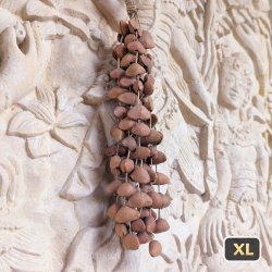 Shamanic Seed Shaker - Kenari - handcrafted ceremonial instrument - back side