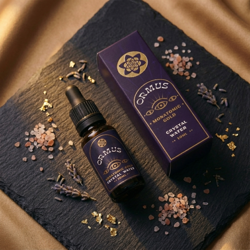 Ormus Crystal Water &bull; 100mg - monatomic mineral water - top view