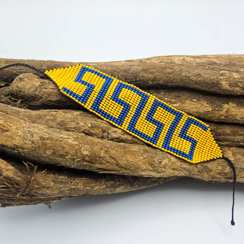 Huni Kuin Tribe Beaded Bracelet - M6 - handcrafted indigenous bead jewelry