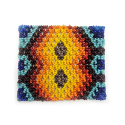 Huni Kuin Tribe Kralen Armband - L3 - handgemaakte inheemse kralensieraden - gedragen aan pols