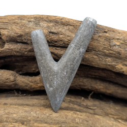 Edelsteen Kuripe - Zwart Marmer - handgemaakte rap&eacute; zelfapplicator - zijaanzicht handwerk detail