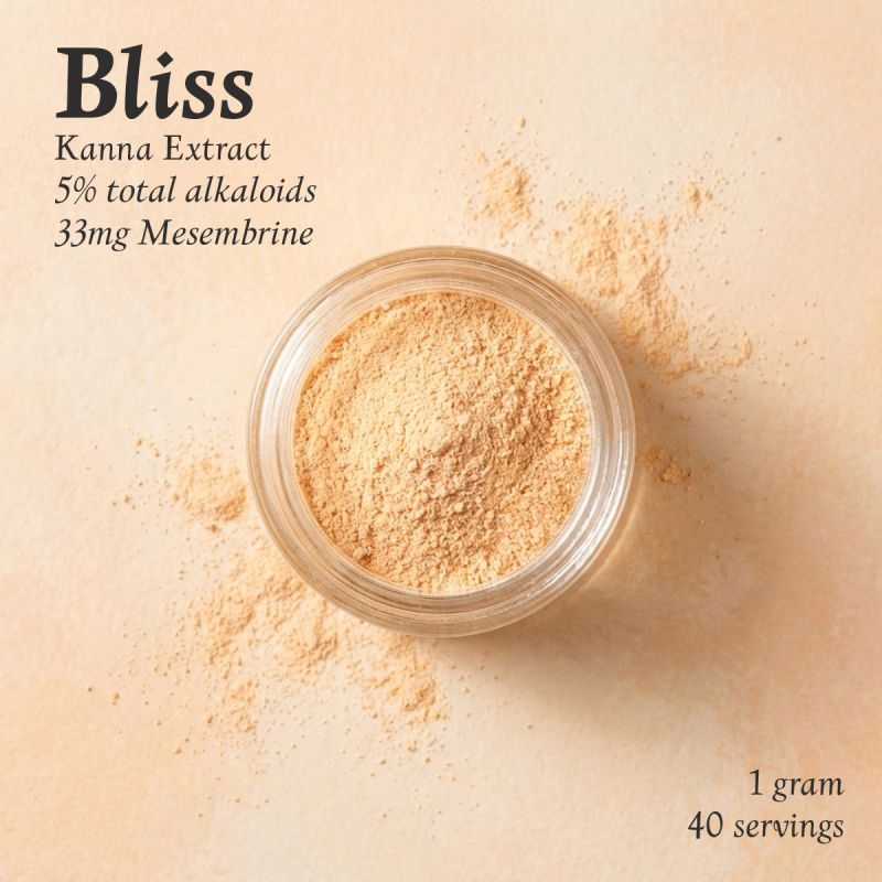 BLISS Kanna Extract for Relaxation & Connection | 33mg Mesembrine | Next Level Smart BLISS Kanna Extract for Relaxation & Connection | 33mg Mesembrine | Next Level Smart