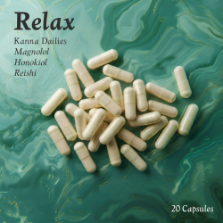 RELAX Kanna Dailies | Natural Relaxation Without Drowsiness | 20 Caps