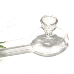 Glazen Pijp met Bol & Klapgat - handgeblazen borosilicaat glas