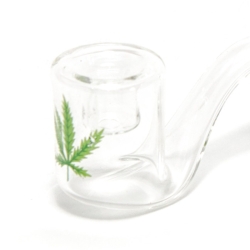 Glazen Pijp Krom - handgeblazen borosilicaat glas - productoverzicht