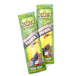 Juicy Hemp Wraps - Manic Mango, Papaya Twist - natural hemp wraps