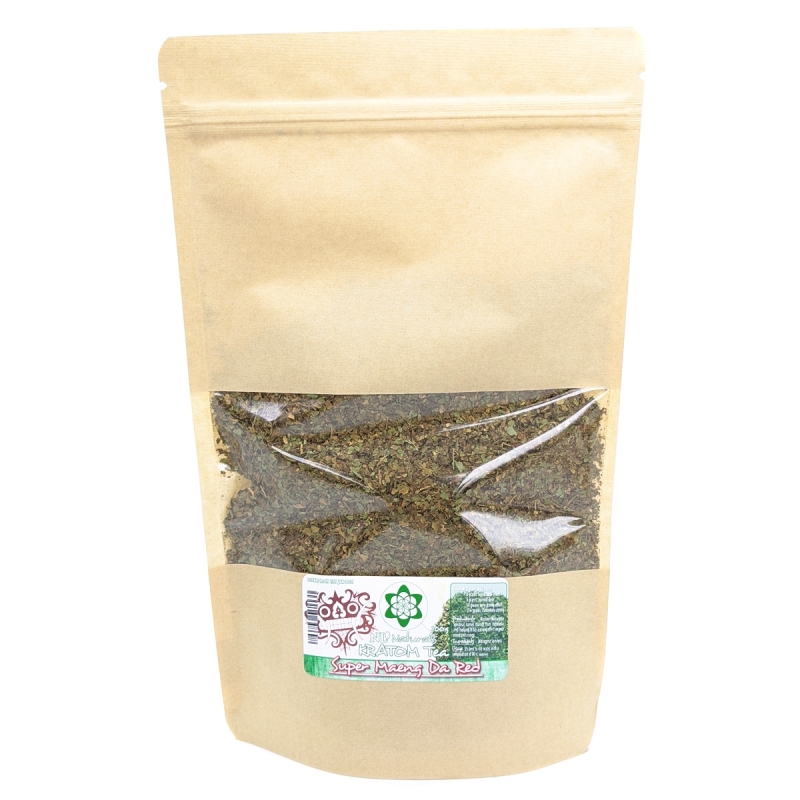 Kratom - Maeng Da Red Crushed Leaves - whole Mitragyna Speciosa leaves - product overview