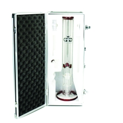 GG Bong Set with case - handblown borosilicate glass piece - packaging view