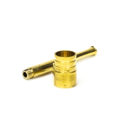 Koperen Pijp - 9cm - handgeblazen borosilicaat glas - productoverzicht