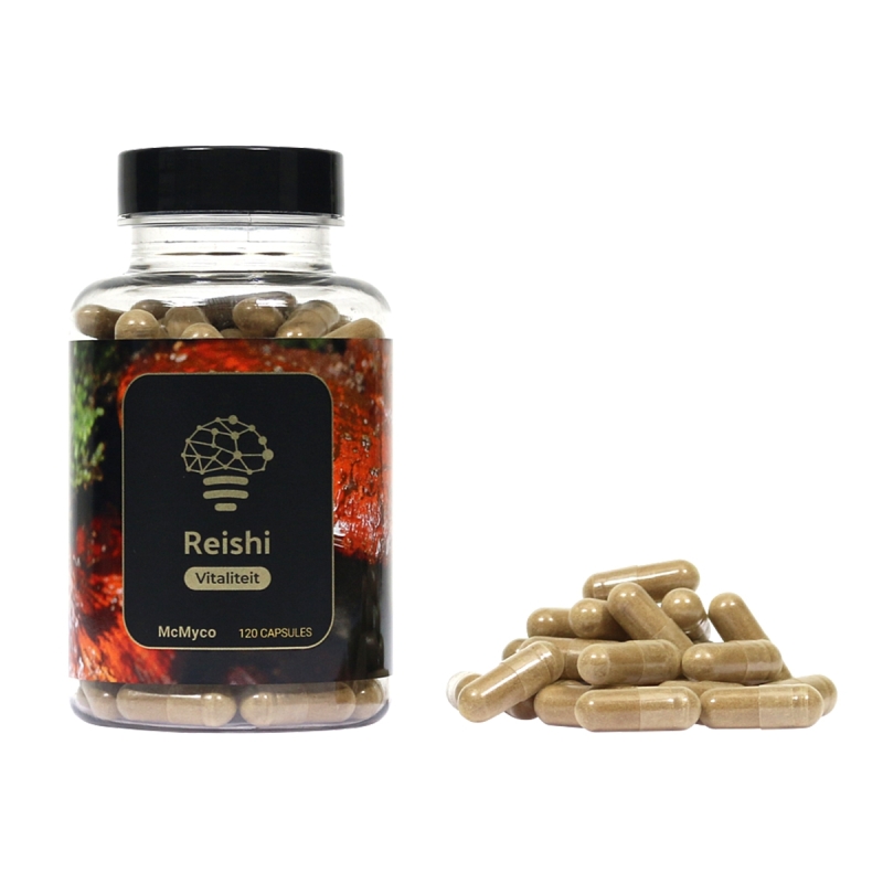 Reishi Paddenstoel Extract (120 caps) - medicinaal paddenstoelextract capsules