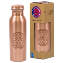 Drinkfles Koper - Flower of Life - Ayurvedische koperen waterfles - productoverzicht