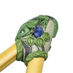 Kuntanawa King Lizard Kuripe - handcrafted rap&eacute; self-applicator - full product overview