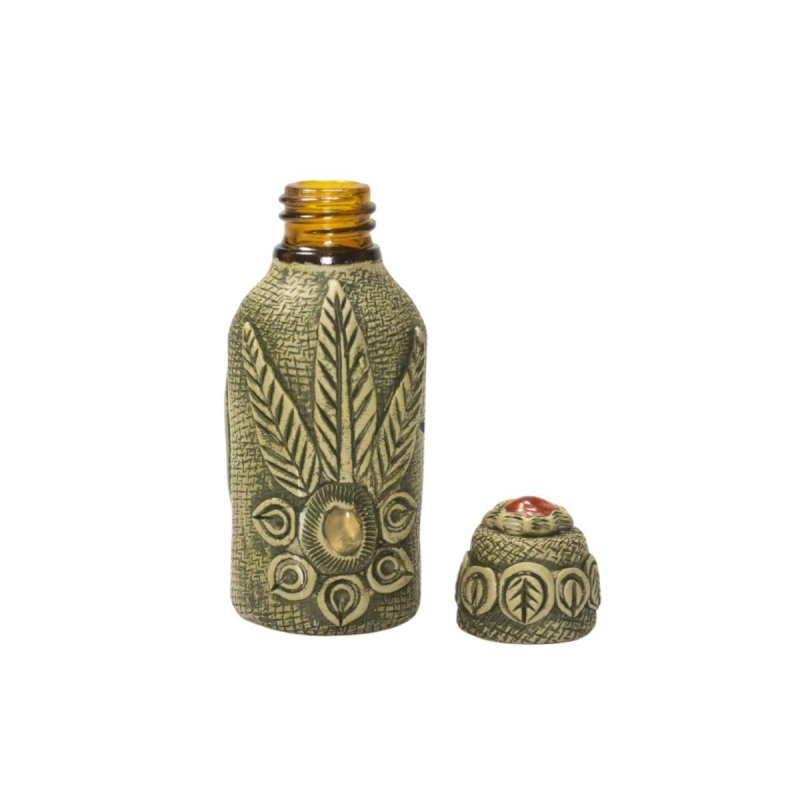 Rapé Container - Glass Large - glass storage jar for ceremonial powder Rapé Container - Glass Large - glass storage jar for ceremonial powder