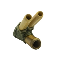Kuripe &ndash; Double Blow Bamboo Small - handcrafted rap&eacute; self-applicator