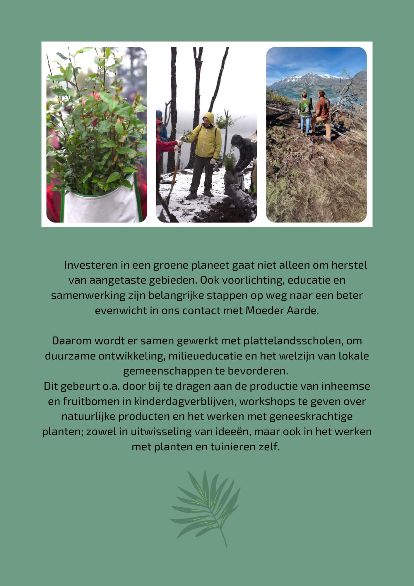 Sagrada Madre bewuste initiatieven