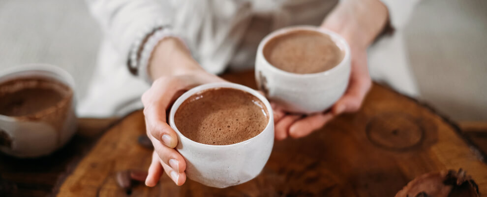 Ceremonial cacao preparation