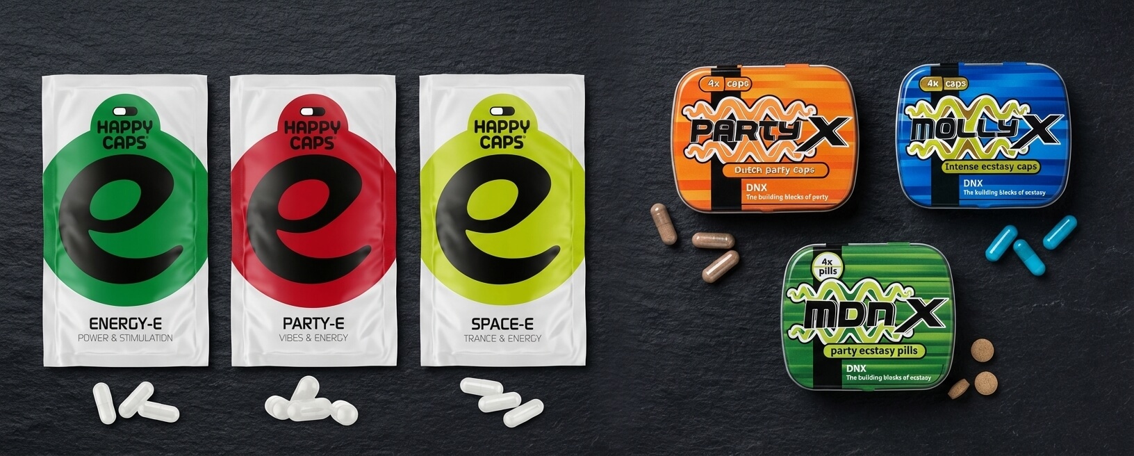 Happy Caps capsules close-up