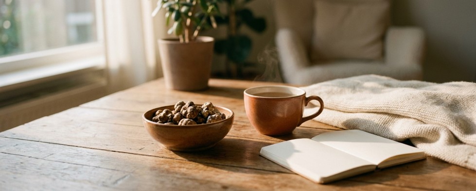 Magic truffles in a calm setting