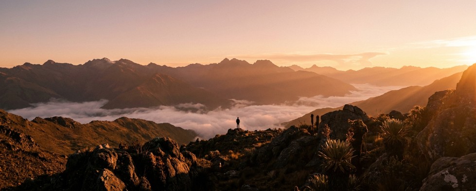 Mescaline experience landscape sunset